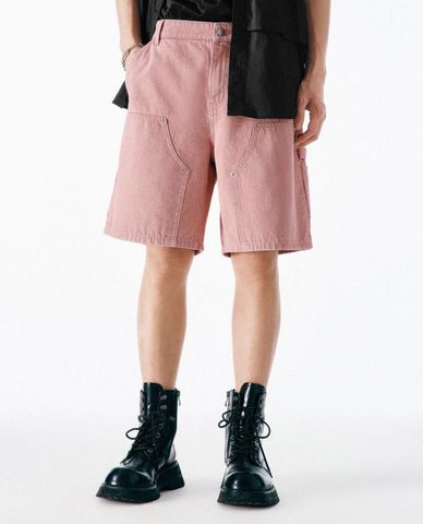  URBAN REVIVO - Quần short jeans nam năng động 