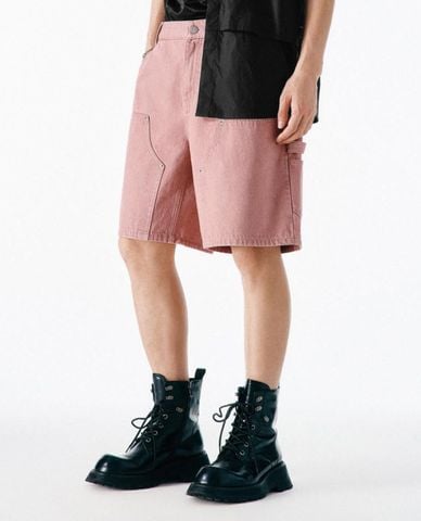  URBAN REVIVO - Quần short jeans nam năng động 