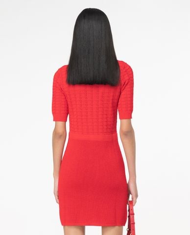  PINKO - Đầm polo dệt kim tay lỡ Equiseto 