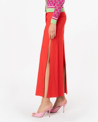  PINKO - Chân váy midi xẻ tà phối túi nắp gập Galanti 