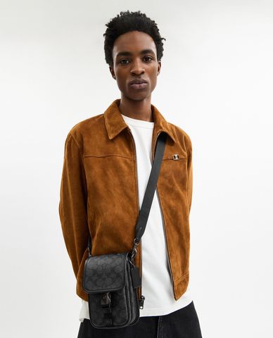  COACH - Túi đeo chéo nam phom chữ nhật League 