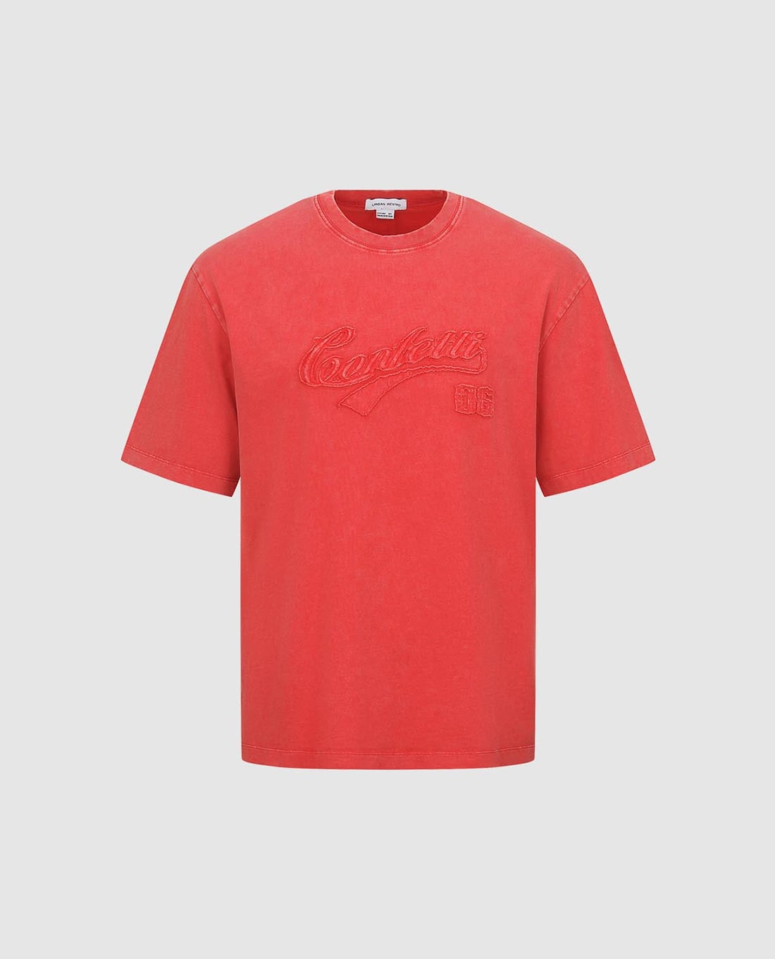 URBAN REVIVO - Áo thun nam cổ tròn tay ngắn trẻ trung