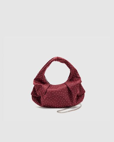  URBAN REVIVO - Túi xách nữ hình bán nguyệt Dotted 