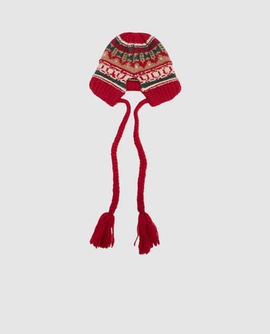  URBAN REVIVO - Nón len nữ Crochet Tassel Decor 