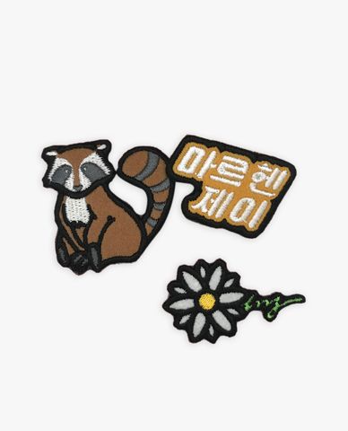  Marhen.J - Set huy hiệu cài túi xách Wappen Animal 