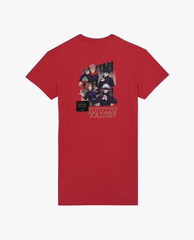  SKECHERS - Đầm mini cổ tròn tay ngắn Jujutsu Kaisen 