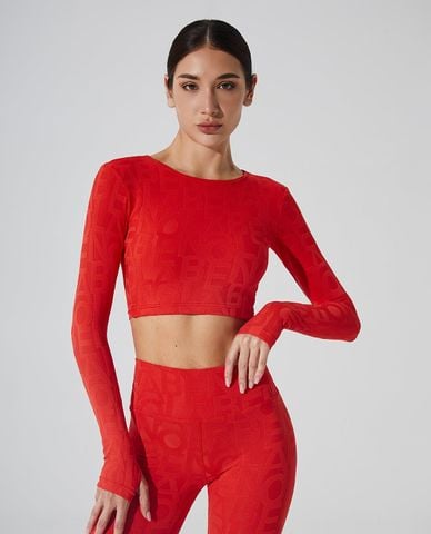  OLABEN - Áo tập luyện nữ 3D Classic Déese Fleur 