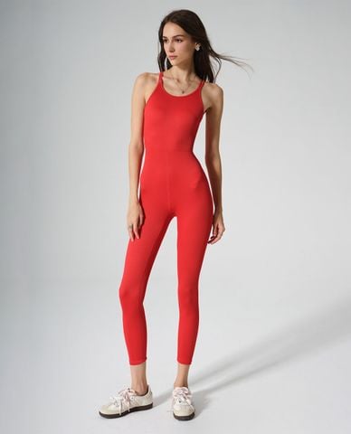  OLABEN - Jumpsuits nữ hai dây phối zip Erika 