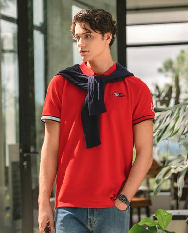  BEVERLY HILLS POLO CLUB - Áo polo nam cổ bẻ tay ngắn thời trang 