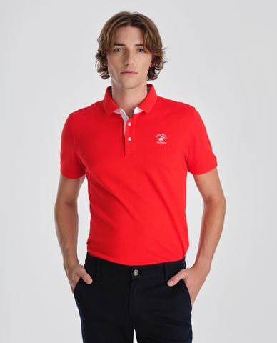  BEVERLY HILLS POLO CLUB - Áo polo nam cổ bẻ tay ngắn trẻ trung 