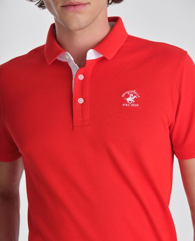  BEVERLY HILLS POLO CLUB - Áo polo nam cổ bẻ tay ngắn trẻ trung 
