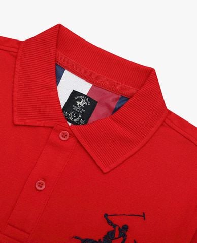  BEVERLY HILLS POLO CLUB - Áo polo nam cổ bẻ tay ngắn thời trang 