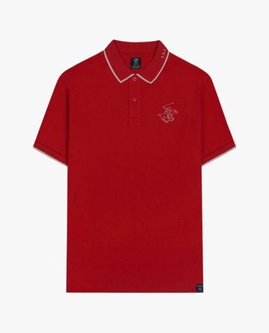  BEVERLY HILLS POLO CLUB - Áo polo nam cổ bẻ tay ngắn trẻ trung 