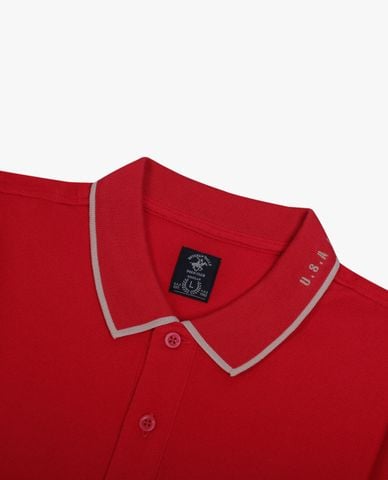  BEVERLY HILLS POLO CLUB - Áo polo nam cổ bẻ tay ngắn trẻ trung 