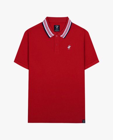  BEVERLY HILLS POLO CLUB - Áo polo nam cổ bẻ tay ngắn hiện đại 
