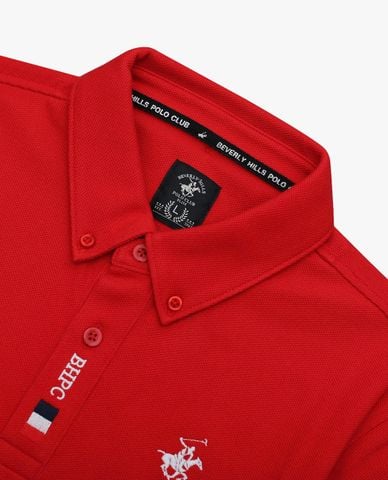  BEVERLY HILLS POLO CLUB - Áo polo nam cổ bẻ tay ngắn thời trang 