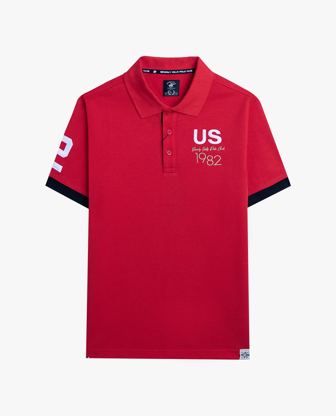 BEVERLY HILLS POLO CLUB - Áo polo nam cổ bẻ tay ngắn hiện đại