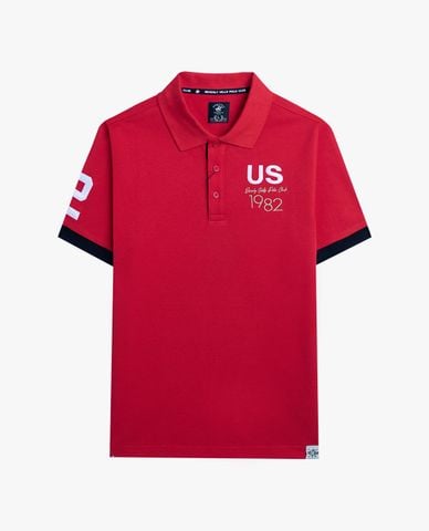  BEVERLY HILLS POLO CLUB - Áo polo nam cổ bẻ tay ngắn hiện đại 