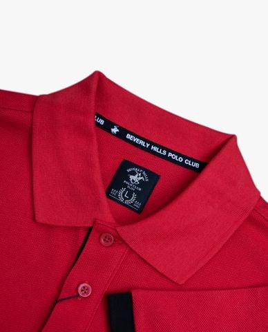  BEVERLY HILLS POLO CLUB - Áo polo nam cổ bẻ tay ngắn hiện đại 