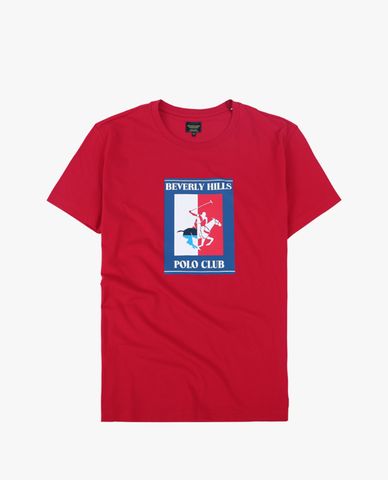  BEVERLY HILLS POLO CLUB - Áo thun nam cổ tròn tay ngắn trẻ trung 
