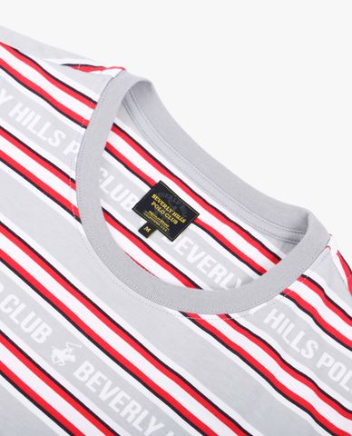  BEVERLY HILLS POLO CLUB - Áo thun nam cổ tròn tay ngắn trẻ trung 