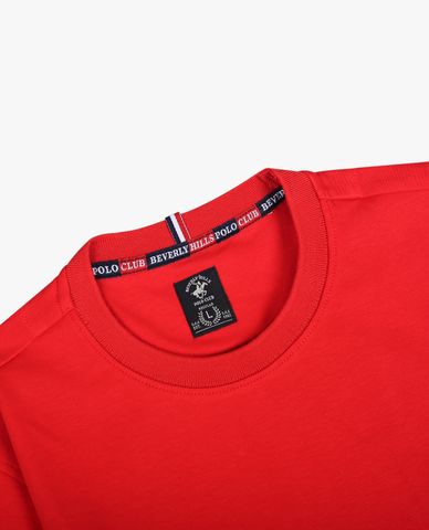  BEVERLY HILLS POLO CLUB - Áo thun nam cổ tròn tay ngắn trẻ trung 