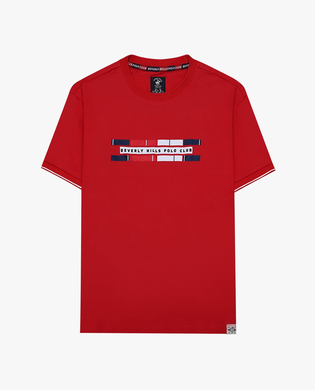 BEVERLY HILLS POLO CLUB - Áo thun nam cổ tròn tay ngắn trẻ trung