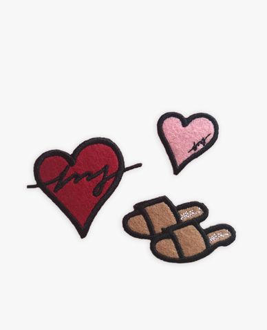  Marhen.J - Set huy hiệu cài túi xách Wappen Heart 