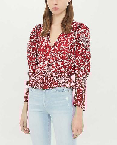  THE KOOPLES - Áo kiểu nữ họa tiết cổ điển 