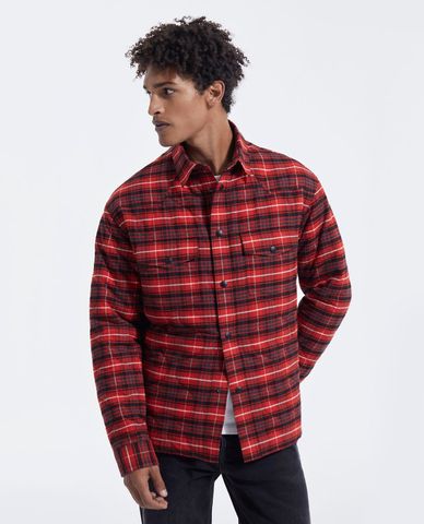  THE KOOPLES - Áo sơ mi nam phom suông tay dài thời trang 