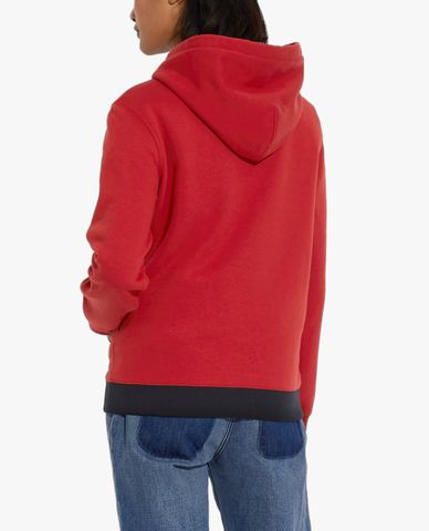  COACH - Áo hoodie nữ phom suông phối mũ trùm thời trang 