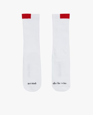  ADLV - Vớ cổ cao phối viền Front Logo 