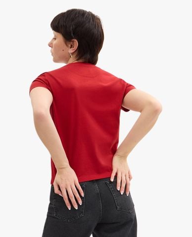  COACH - Áo thun nữ cổ tròn tay ngắn 90s Heart 