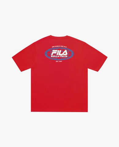  FILA - Áo thun unisex cổ tròn tay ngắn Dna Comfort 