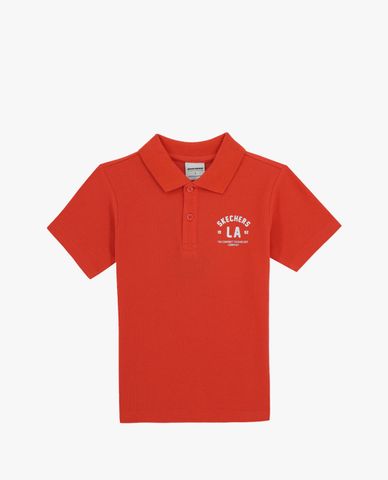  SKECHERS - Áo polo nam cổ bẻ tay ngắn Red Mood 