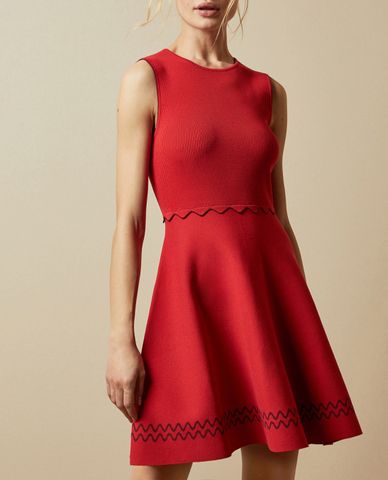  TED BAKER - Đầm mini họa tiết zig zag Cloeei 