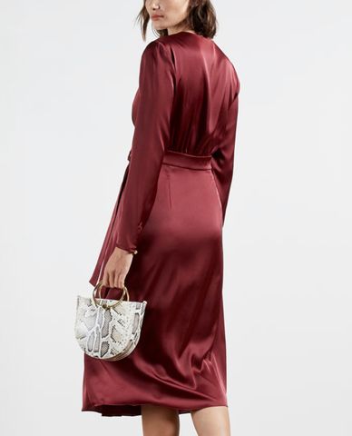  TED BAKER - Đầm midi tay dài dáng quấn Neenha 