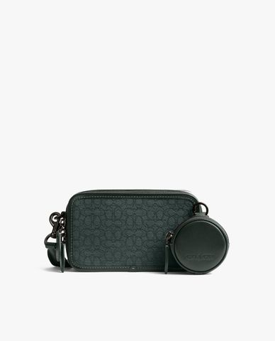  COACH - Túi đeo chéo nam phom chữ nhật Charter Micro Signature Jacquard 