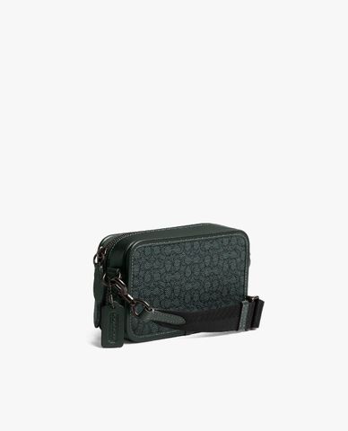  COACH - Túi đeo chéo nam phom chữ nhật Charter Micro Signature Jacquard 