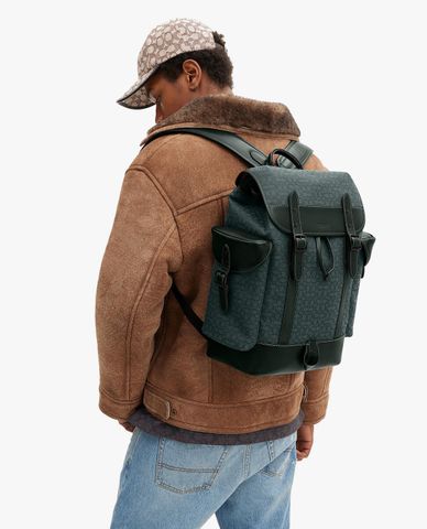  COACH - Balo nam phom chữ nhật nắp gập thời trang 