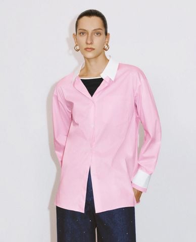  URBAN REVIVO - Áo sơ mi nữ tay dài thời trang 