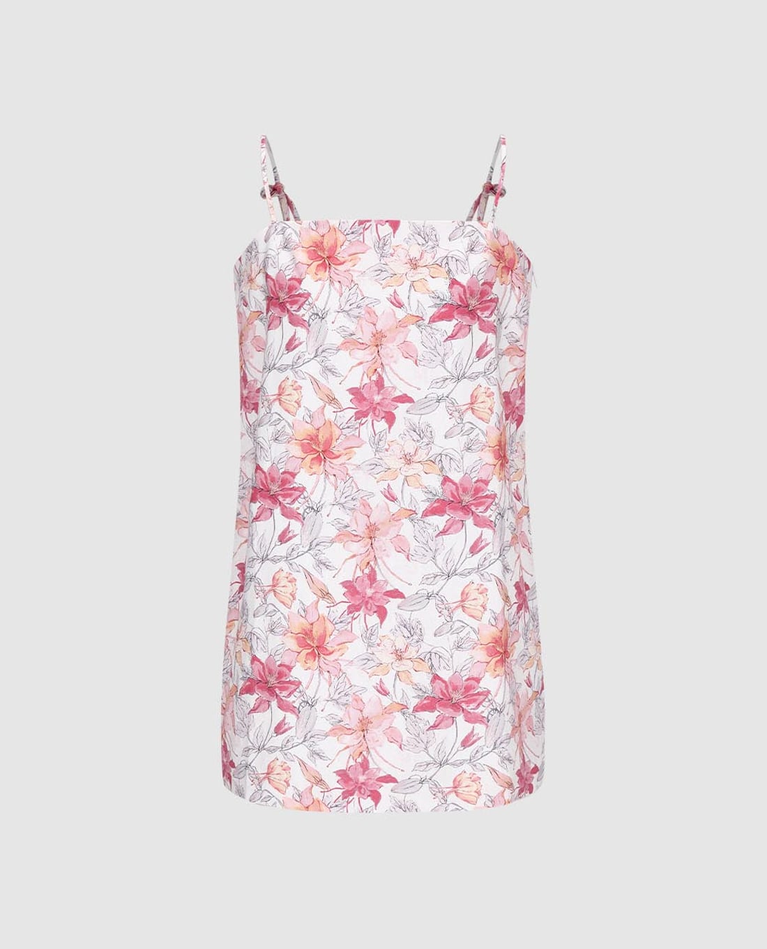 URBAN REVIVO - Đầm hai dây mini dáng suông Floral