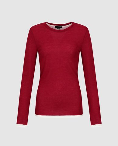  URBAN REVIVO - Áo thun nữ cổ tròn phom ôm thời trang 