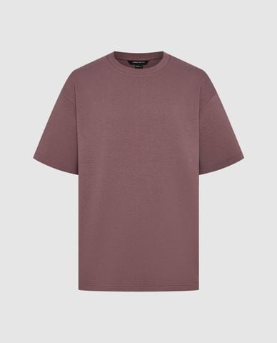  URBAN REVIVO - Áo thun nam cổ tròn tay ngắn Textured 