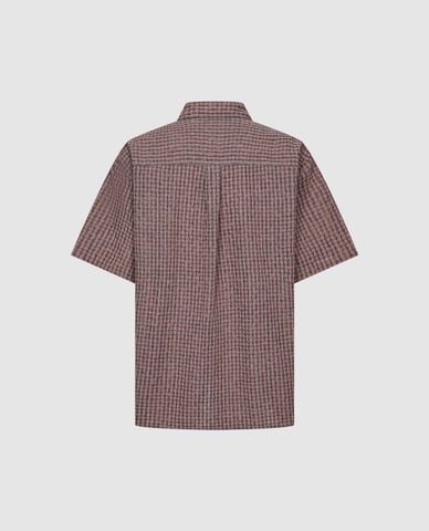  URBAN REVIVO - Áo sơ mi nam tay ngắn caro hiện đại 