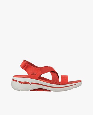  SKECHERS - Giày sandals nữ đế cao quai chéo GO WALK Arch Fit Treasured 
