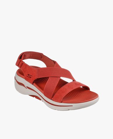  SKECHERS - Giày sandals nữ đế cao quai chéo GO WALK Arch Fit Treasured 