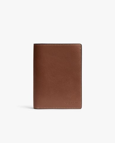  COACH - Ví đựng passport nam chữ nhật phối logo 