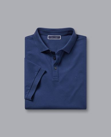  CHARLES TYRWHITT - Áo polo nam tay ngắn bo gấu Tyrwhitt Pique 