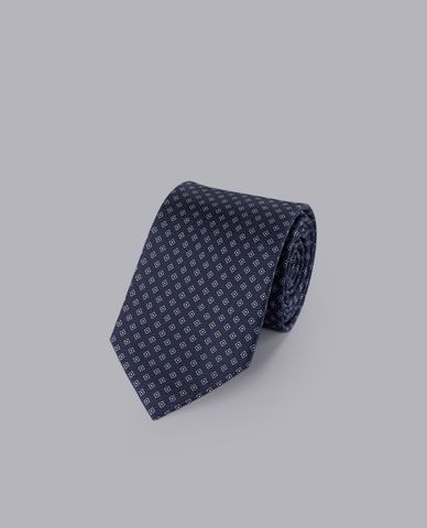 CHARLES TYRWHITT - Cà vạt nam lụa sang trọng Diamond Print 